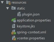 This screenshot shows files inside the resources directory.